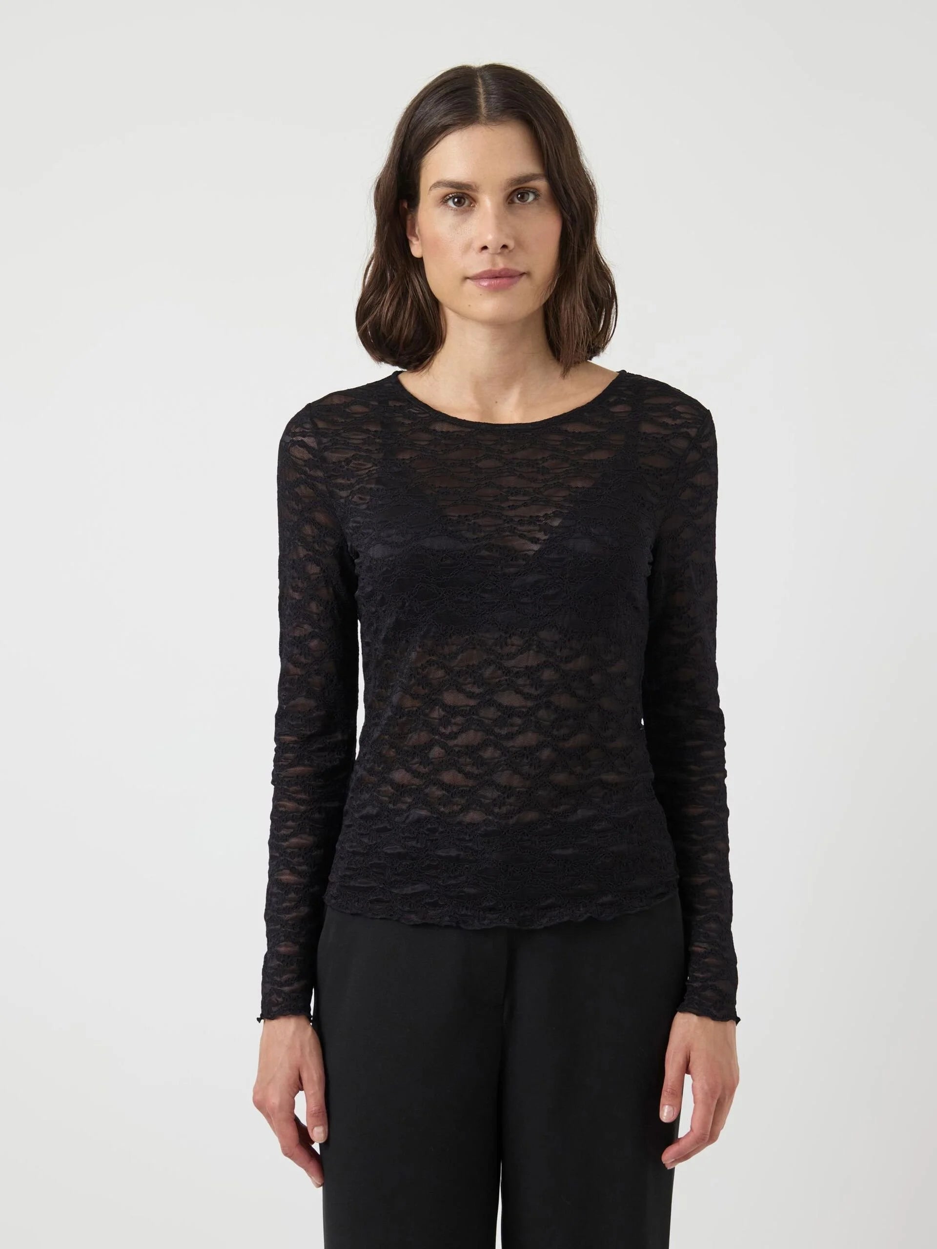 Yascara lace top - YAS