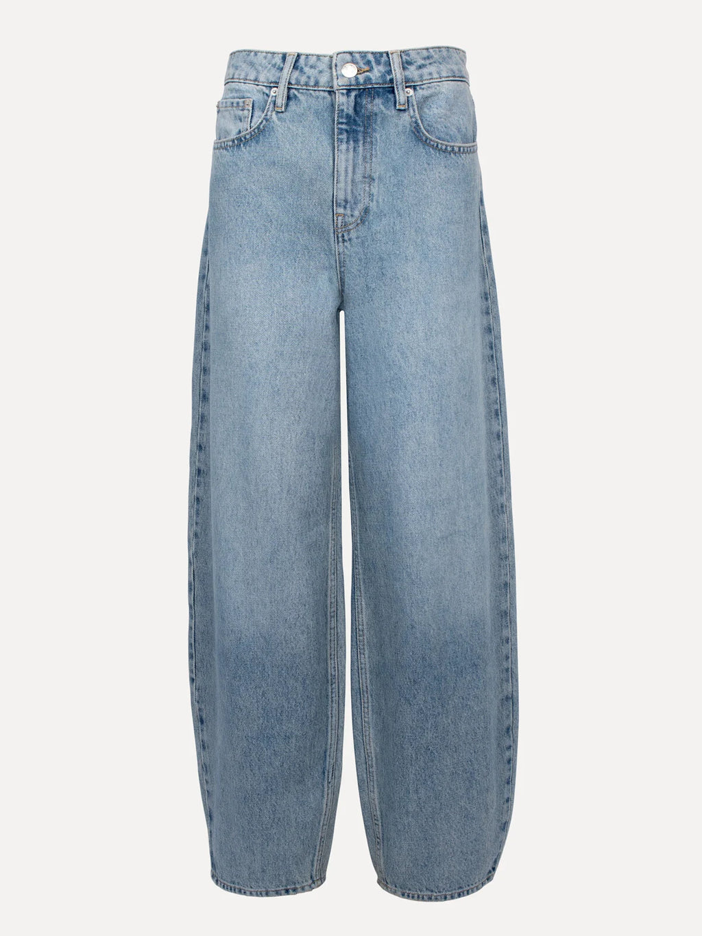 Chuck balloon jeansbroek mid blue - Les Soeurs