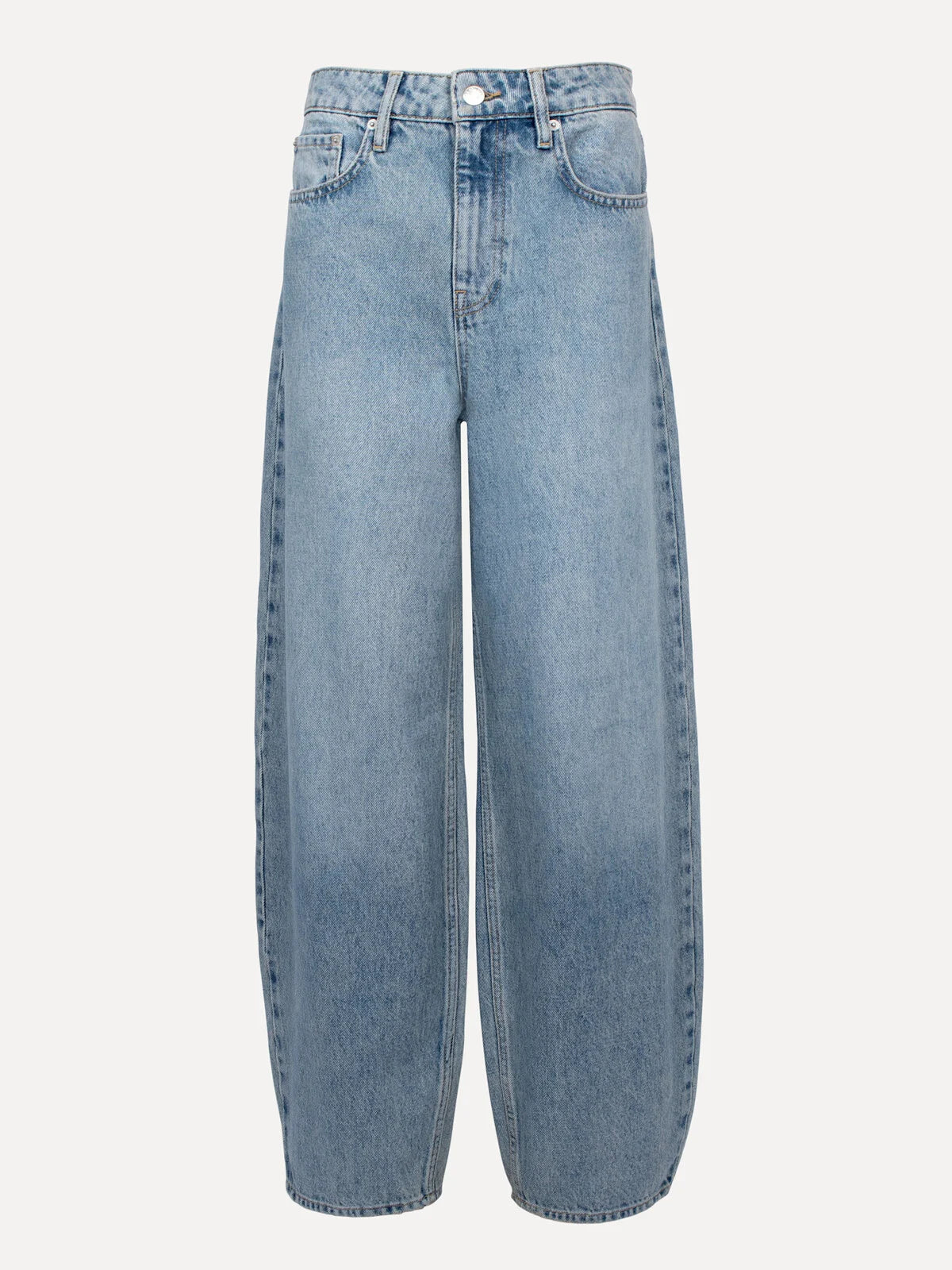 Chuck balloon jeansbroek mid blue - Les Soeurs