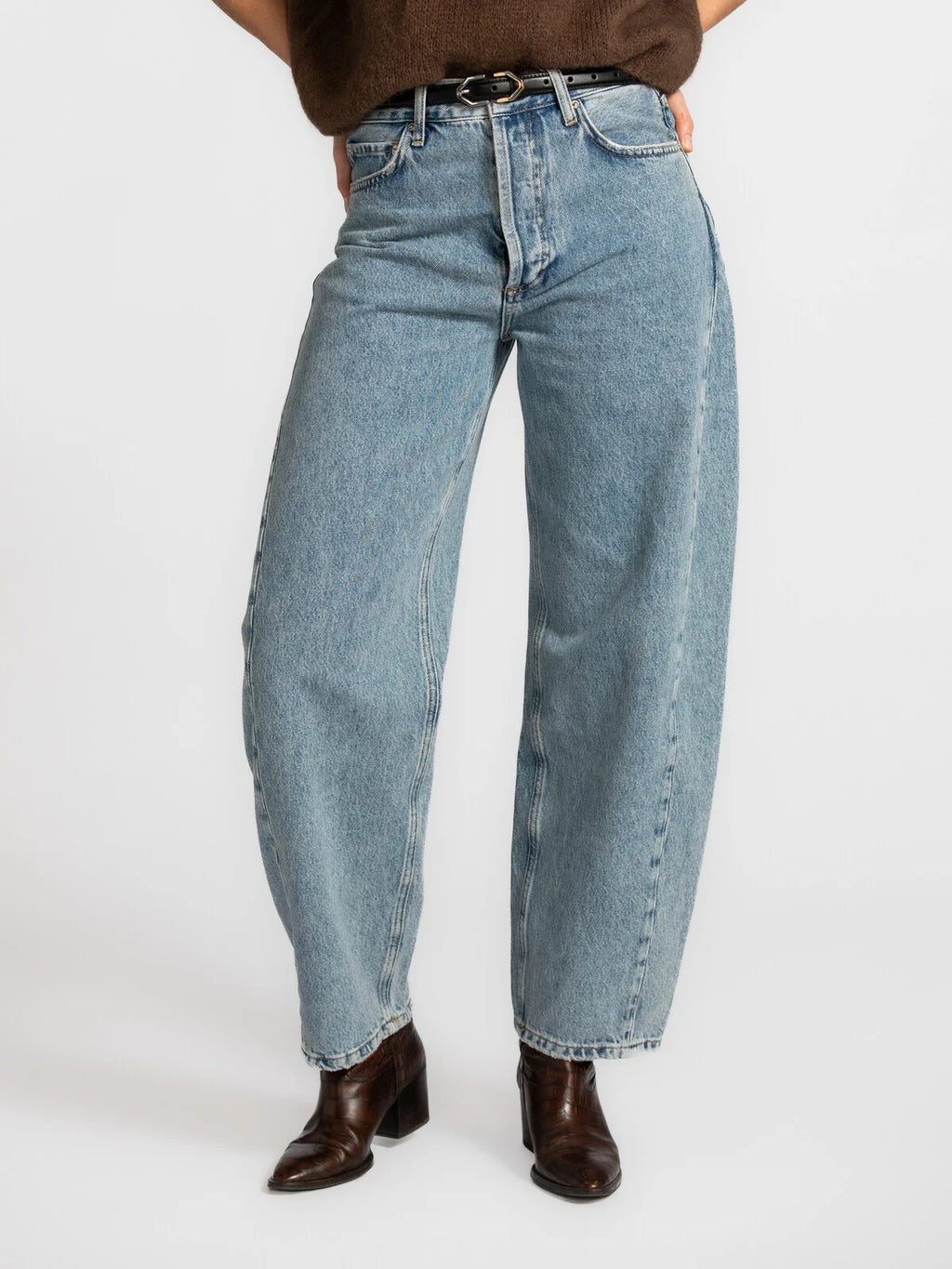 Meryl jeans mid blue - Les Soeurs