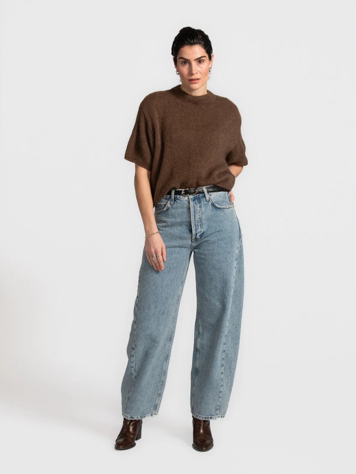 Meryl jeans mid blue - Les Soeurs