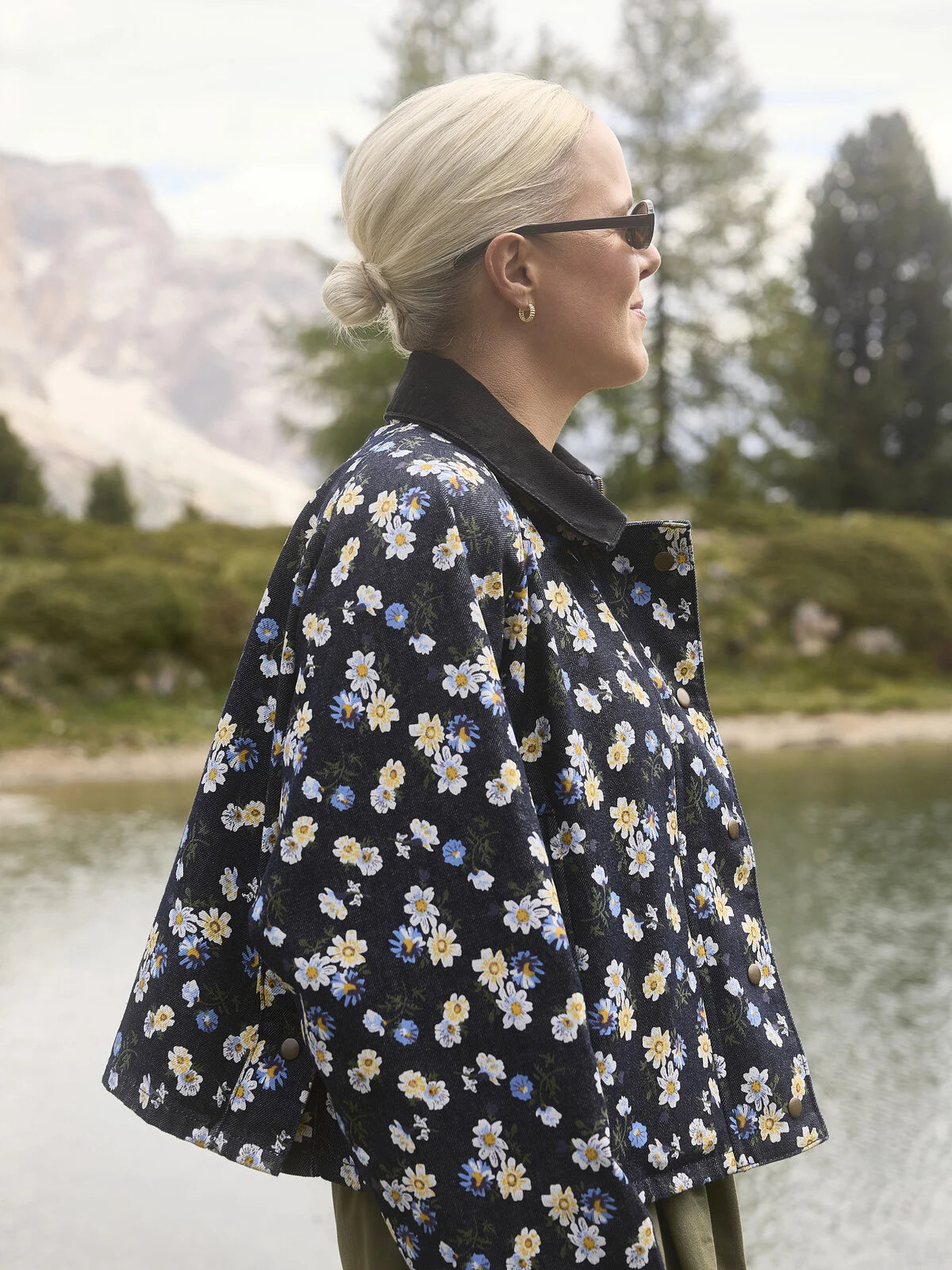 Porter jas rinse wash bloemenprint - Les Soeurs