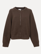Lana bomber cardigan brown - Les Soeurs