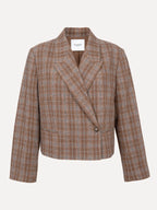 Vivien boxy blazer check - Les Soeurs