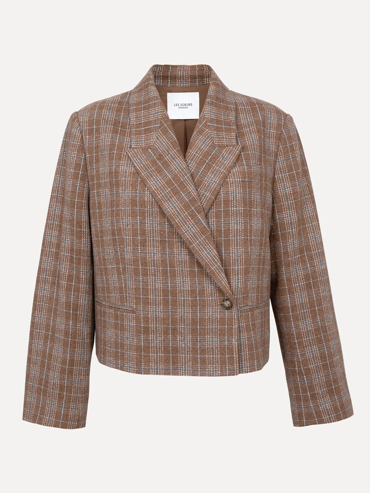 Vivien boxy blazer check - Les Soeurs