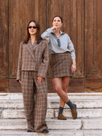 Vivien boxy blazer check - Les Soeurs