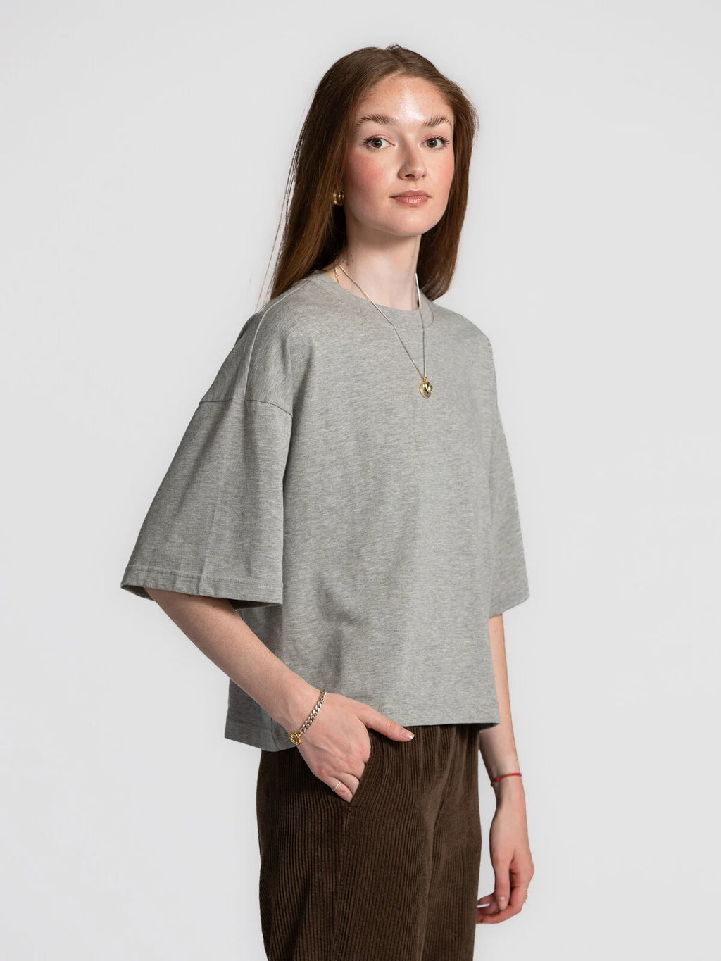 Tiara T-shirt grijs melange - Les Soeurs