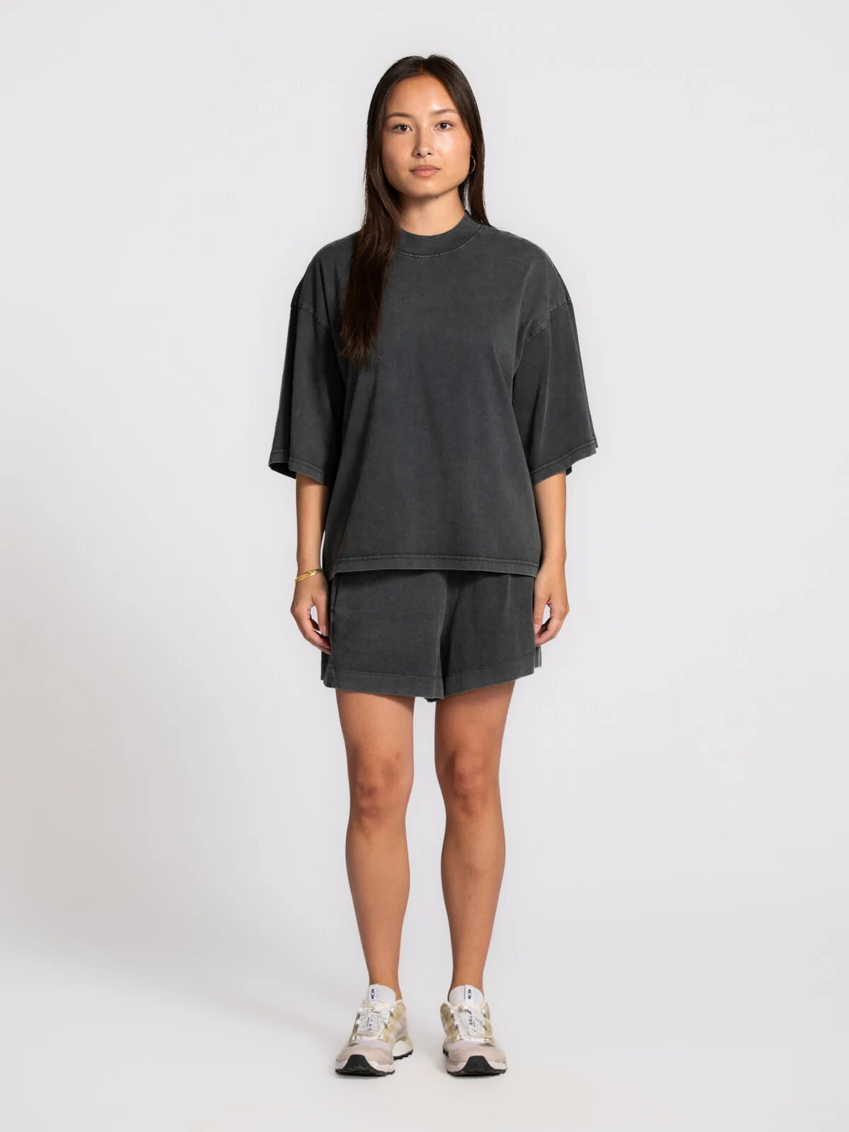 Tiara t-shirt  vintage washed grey - Les Soeurs