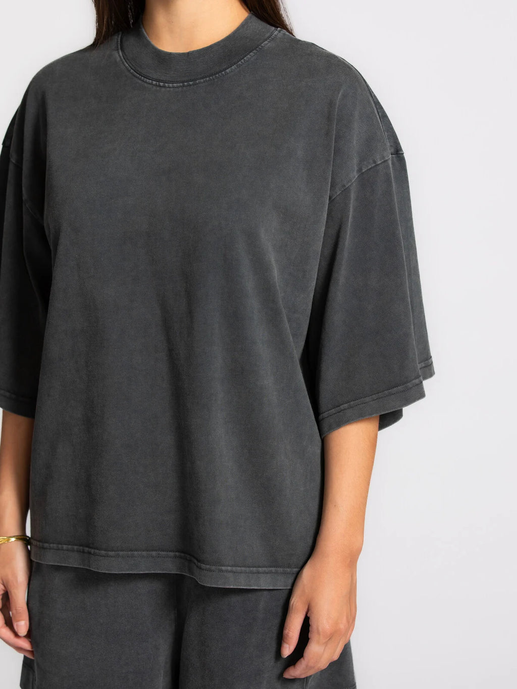 Tiara t-shirt  vintage washed grey - Les Soeurs