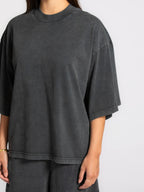 Tiara t-shirt  vintage washed grey - Les Soeurs