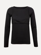 Spencer dubbellook longsleeve black - Les Soeurs