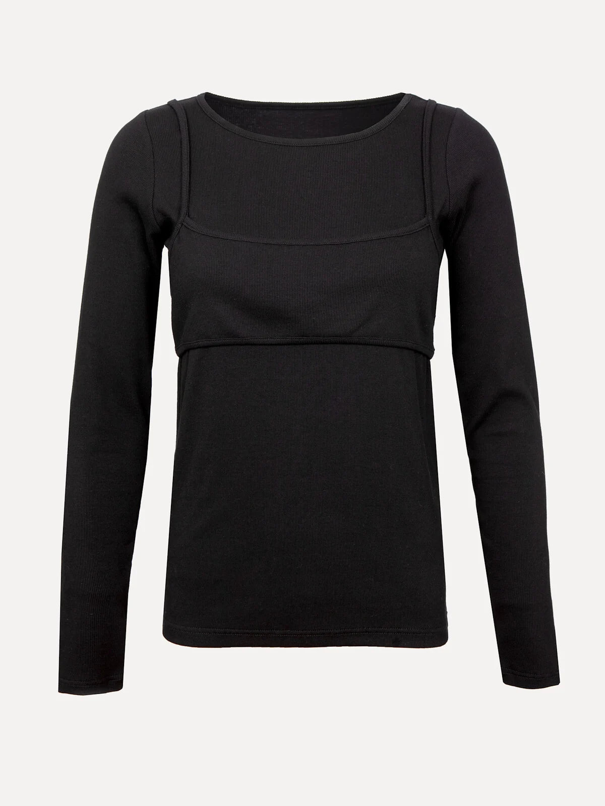 Spencer dubbellook longsleeve black - Les Soeurs