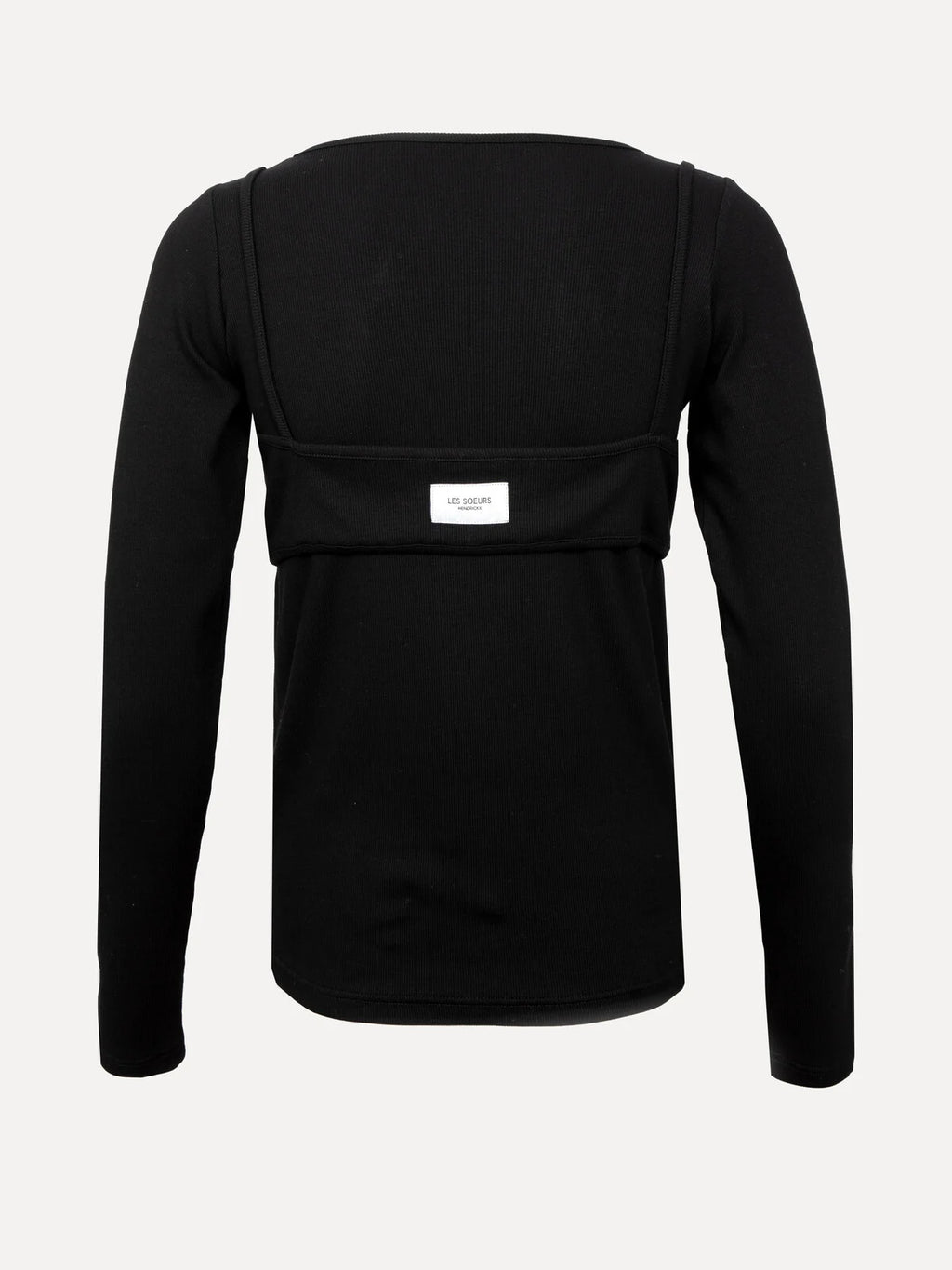 Spencer dubbellook longsleeve black - Les Soeurs
