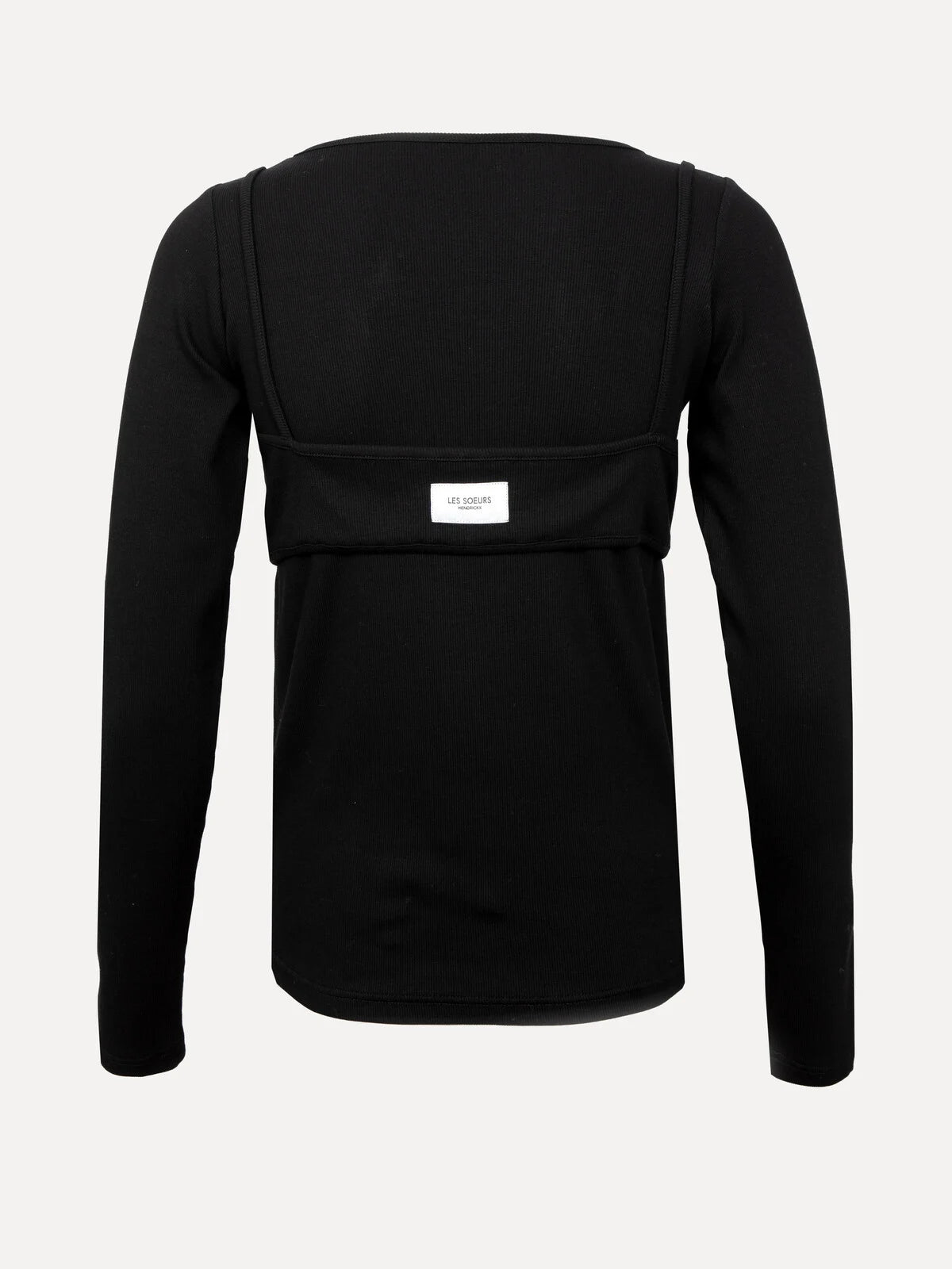 Spencer dubbellook longsleeve black - Les Soeurs