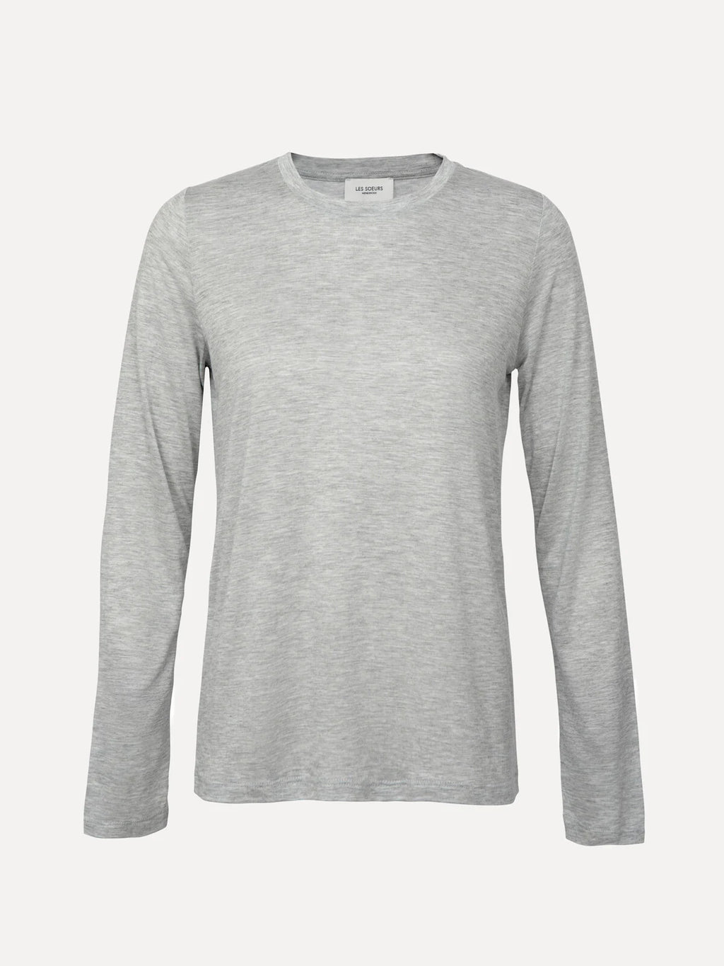 Elizabeth longsleeve t-shirt grey melange- Les Soeurs