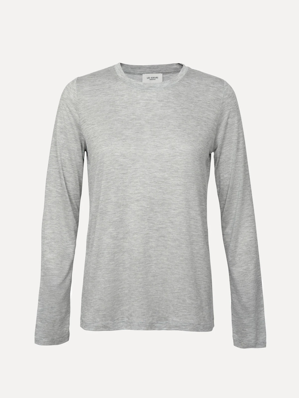 Elizabeth longsleeve t-shirt grey melange- Les Soeurs