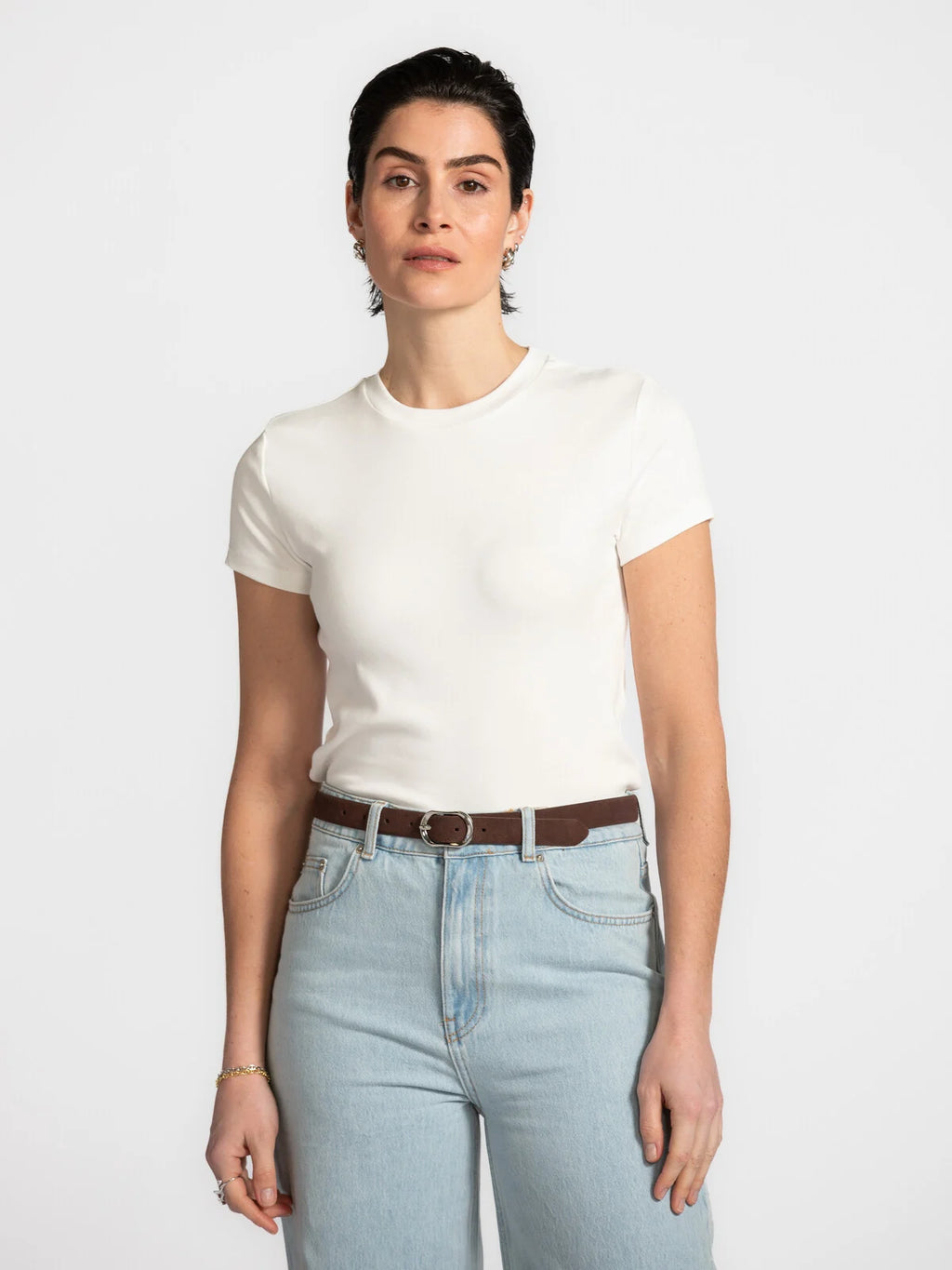 Olive t-shirt white - Les Soeurs