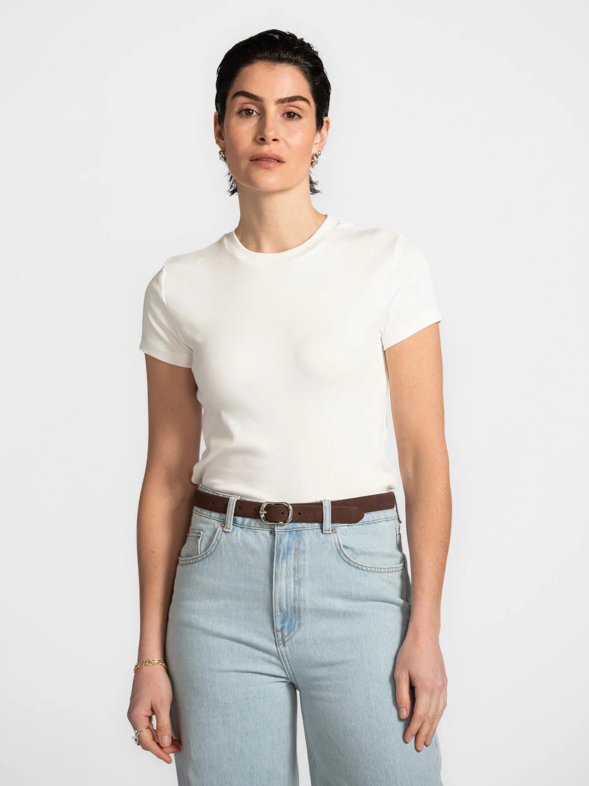 Olive t-shirt white - Les Soeurs