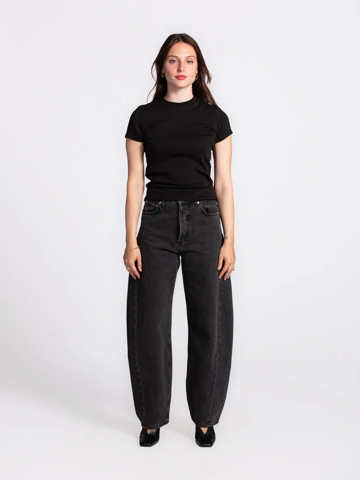 T-shirt ajusté Olive noir - Les Soeurs