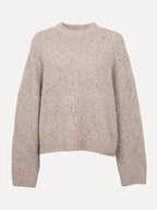 Ava gebreide trui beige popcorn - Les Soeurs