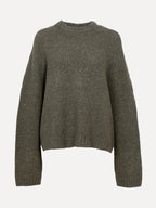 Ava gebreide trui khaki popcorn - Les Soeurs