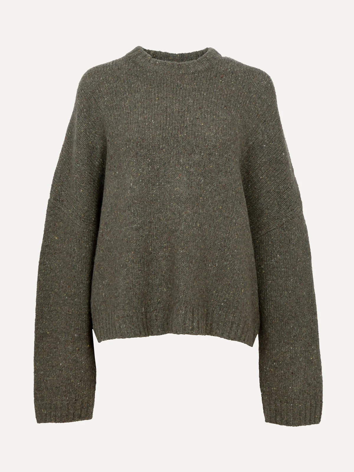 Ava gebreide trui khaki popcorn - Les Soeurs