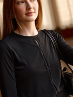 Sweeney geribde top black - Les Soeurs