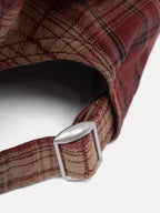 Pippa cap checked burgundy - Les Soeurs