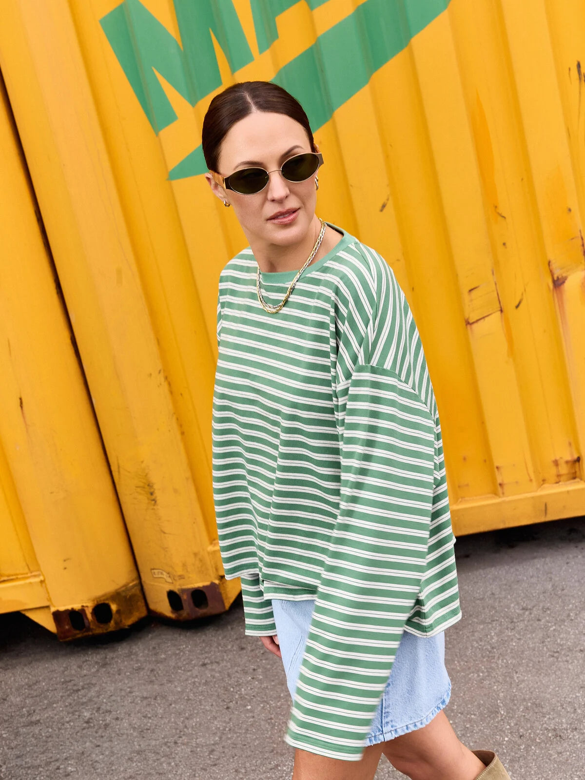 Grace longsleeve green - Les Soeurs