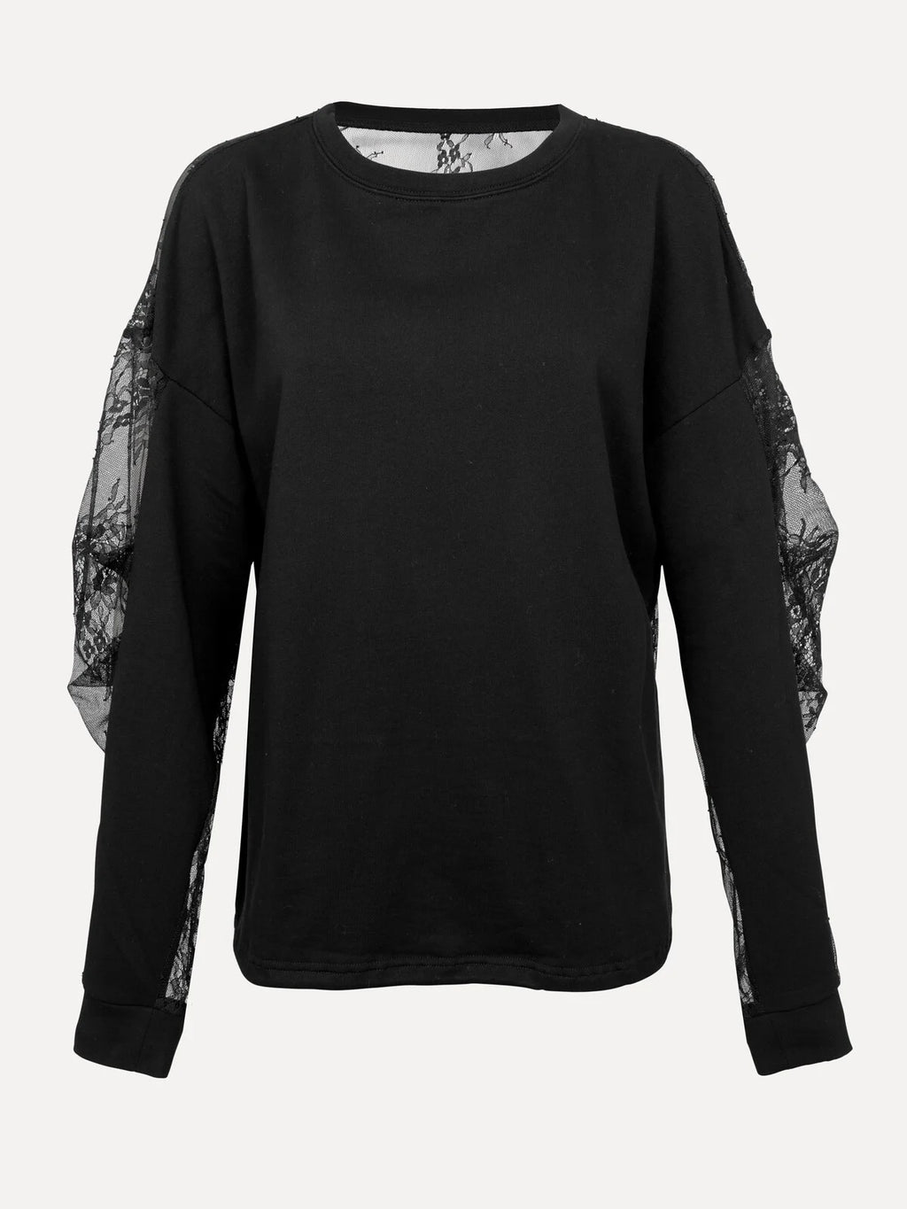 Carole sweater kant black - Les Soeurs