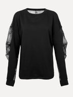 Carole sweater kant black - Les Soeurs
