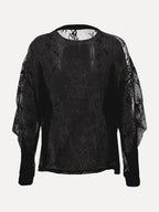 Carole sweater kant black - Les Soeurs