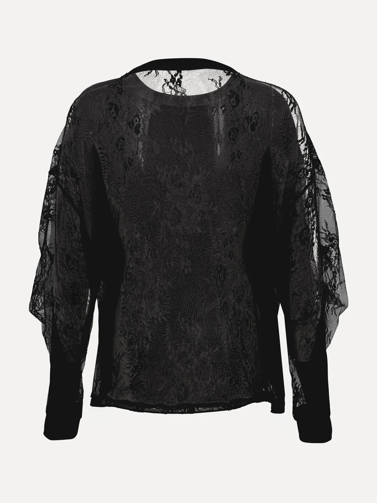 Carole sweater kant black - Les Soeurs