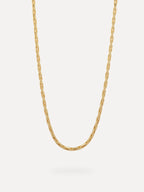 Rana linked snake ketting goud - Les Soeurs