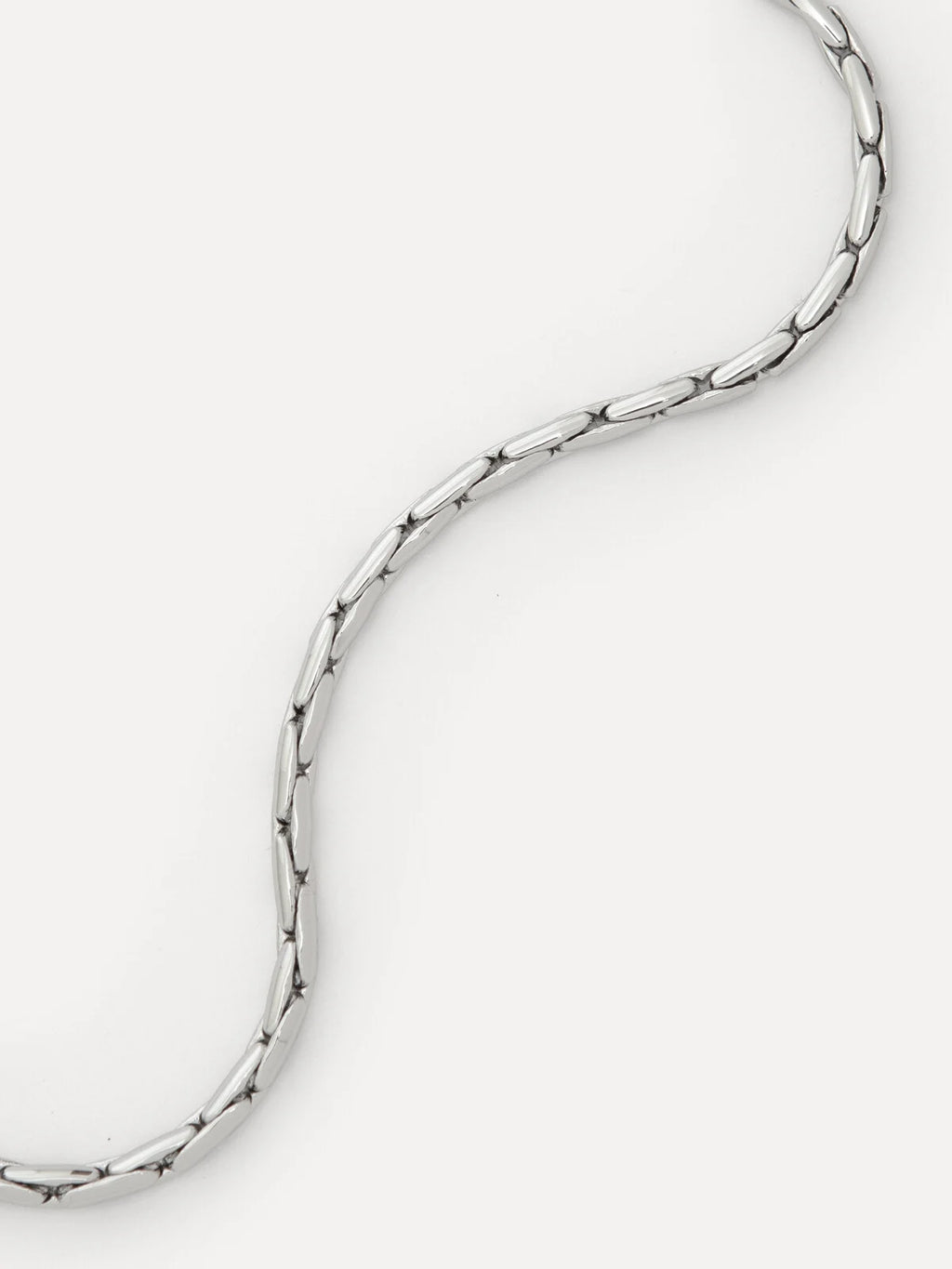 Rana linked snake ketting zilver - Les Soeurs