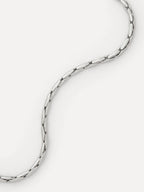 Rana linked snake ketting zilver - Les Soeurs