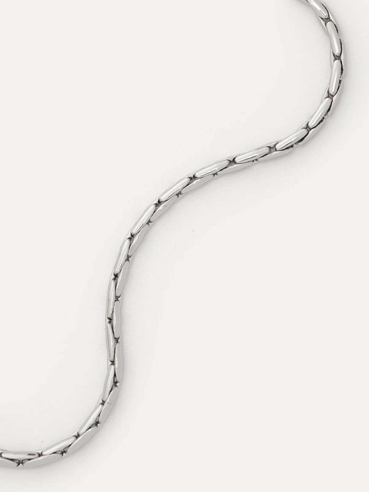 Rana linked snake ketting zilver - Les Soeurs