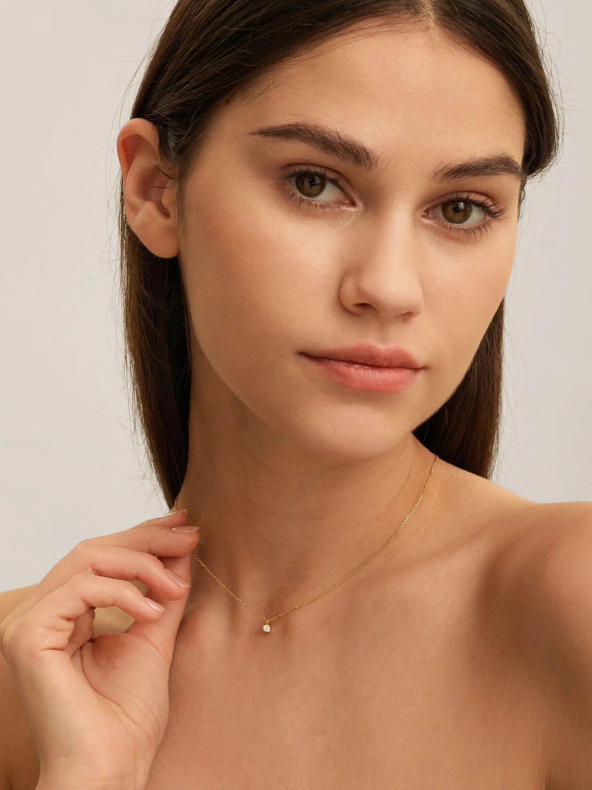 Romee fijne ketting strass - Les Soeurs