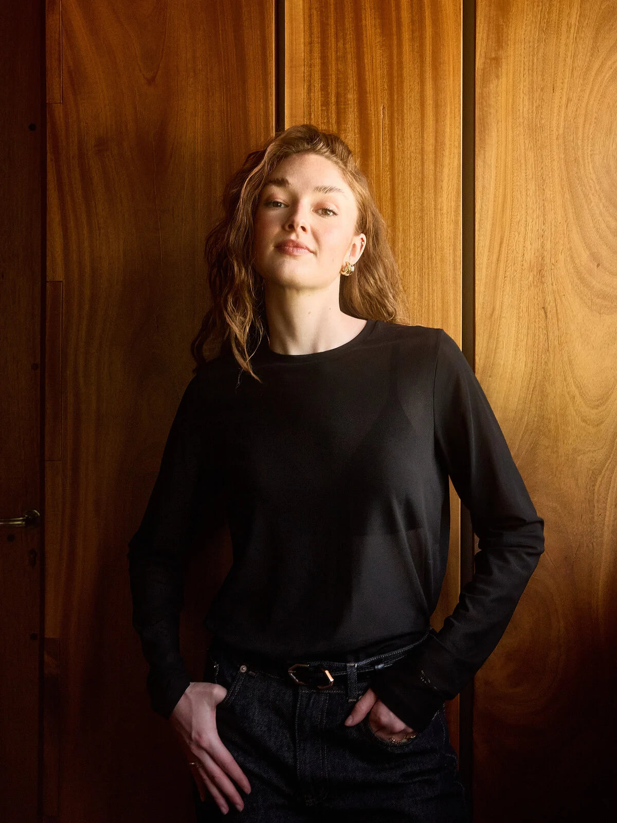 Loes longsleeve mesh black - Les Soeurs