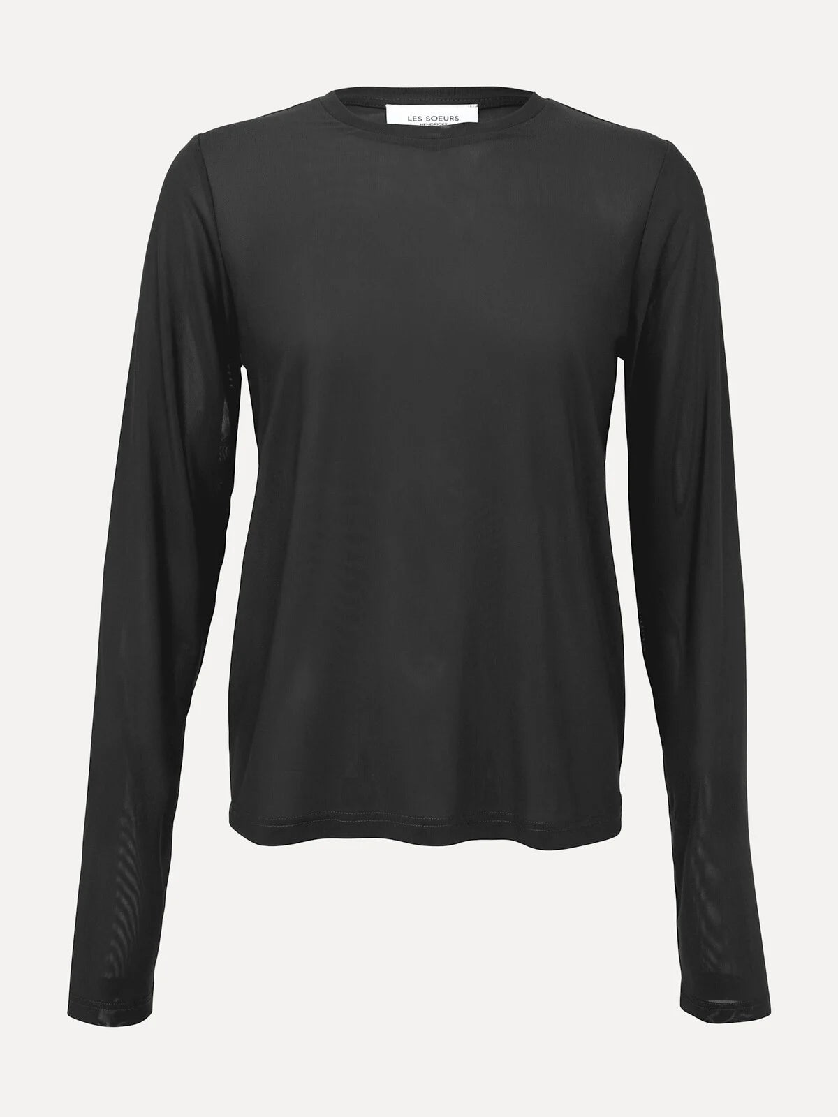 Loes longsleeve mesh black - Les Soeurs