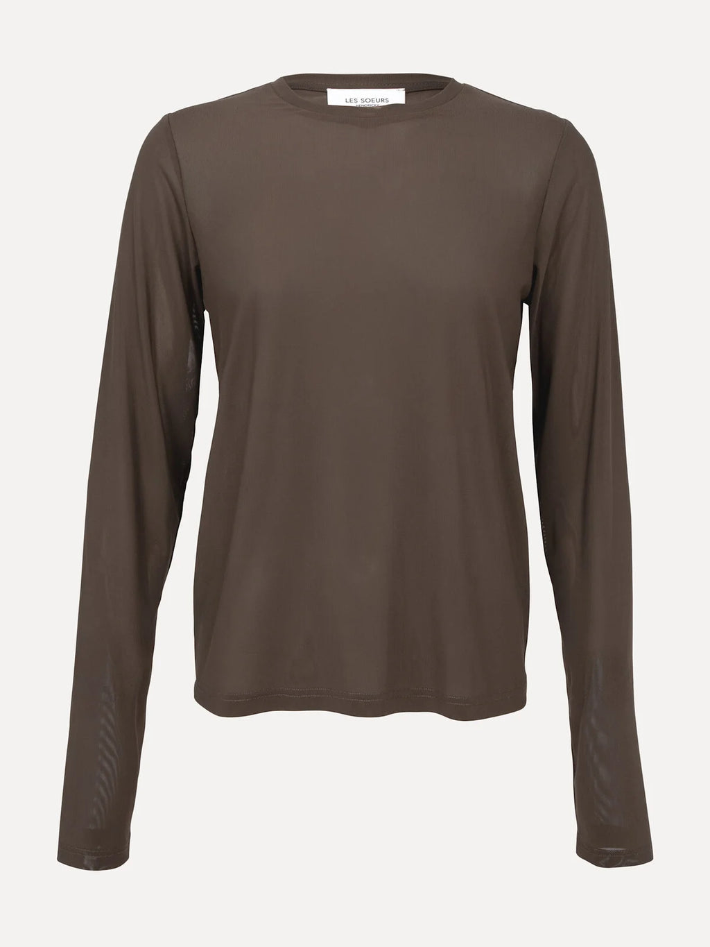 Loes longsleeve mesh brown - Les  Soeurs