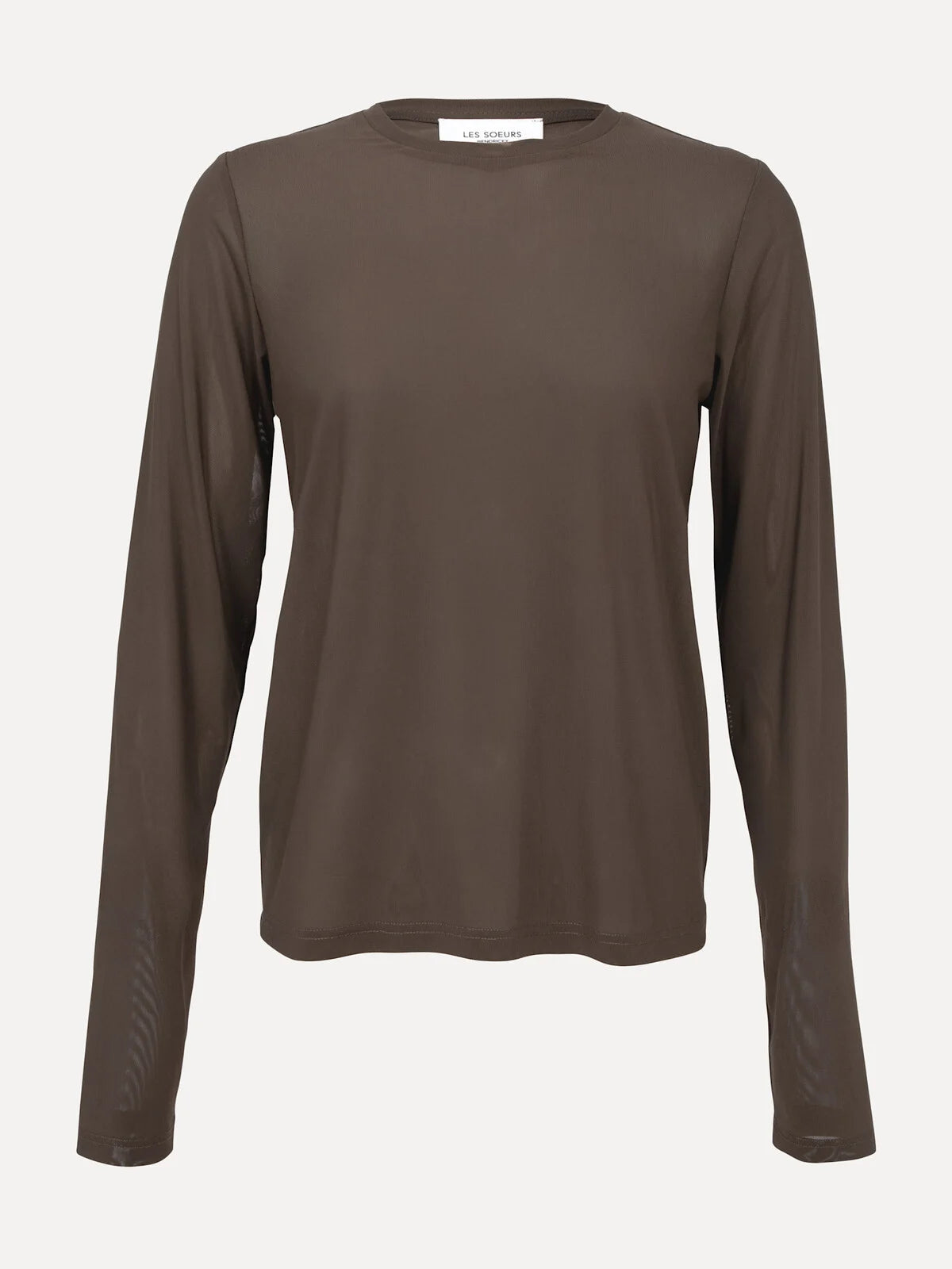 Loes longsleeve mesh brown - Les  Soeurs
