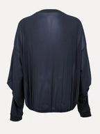 Carole sweater navy mesh - Les Soeurs