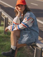 Meo mouwloos jeansvest - Les Soeurs