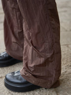 Taylor nylon broek espresso - Les Soeurs