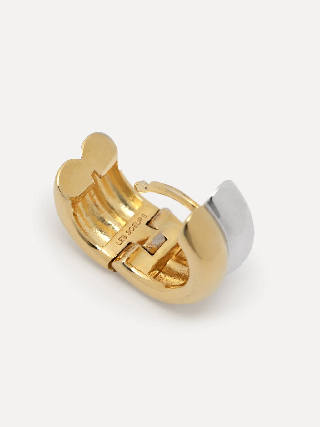 Ferdi double huggie oorbel combi - Les Soeurs