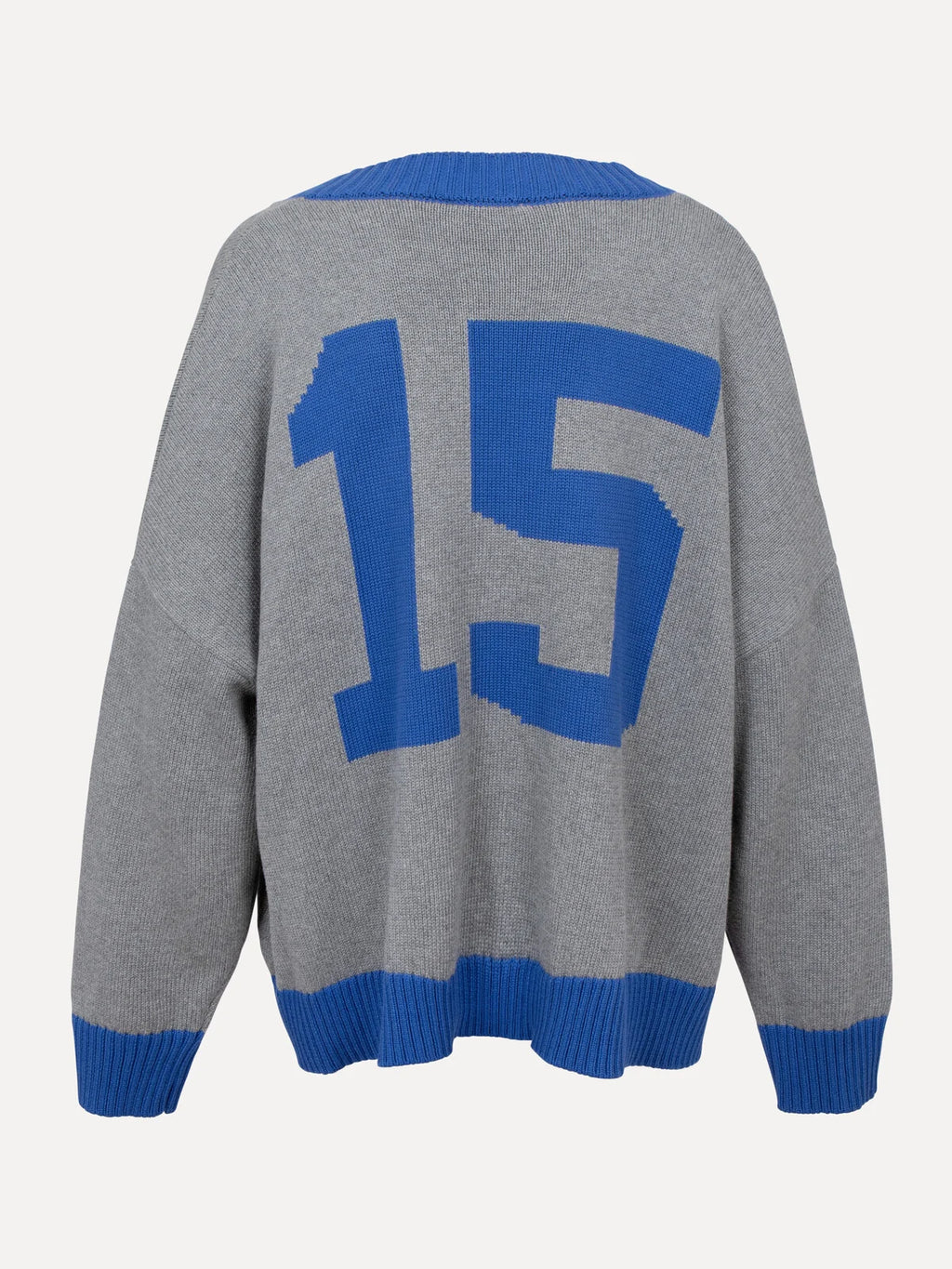 Maia oversized cardigan grey/blue - Les Soeurs