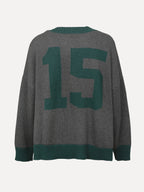 Maia oversized cardigan antra/forest - Les Soeurs