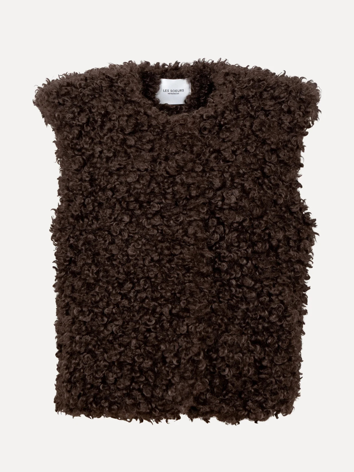Manou teddy bodywarmer  brown - Les Soeurs