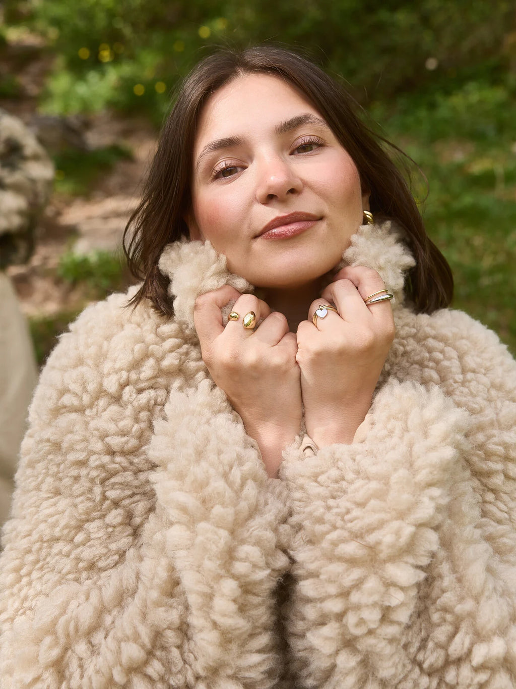 Turner teddy vest naturel - Les Soeurs